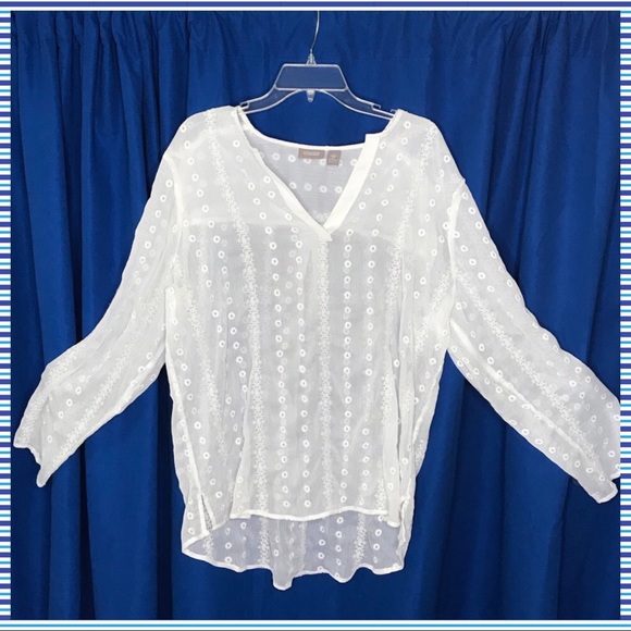 Chico's Tops - Chico’s Women’s White Blouse - 3/XL